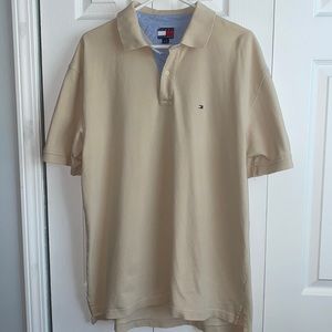 TOMMY HILFIGER. POLO. SIZE XL. TAN